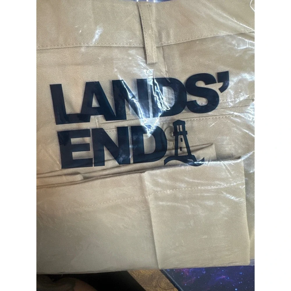 Lands' End Khaki Chino‎ Pants Traditional Fit 40x35